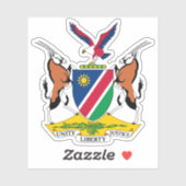 Wapen van de Republiek Namibië Sticker (Vel)