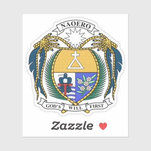 Wapen van de Republiek Nauru Sticker (Vel)