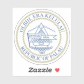 Wapen van de Republiek Palau Sticker (Vel)