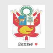 Wapen van de Republiek Peru Sticker (Vel)