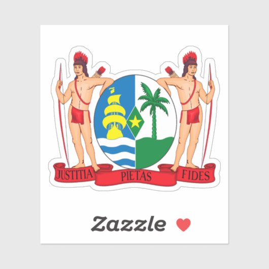 Wapen van de Republiek Suriname Sticker (Vel)