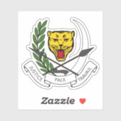 Wapen van de Republiek Zaïre (DR Congo, 1971–1997) Sticker (Vel)