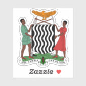 Wapen van de Republiek Zambia Sticker (Vel)