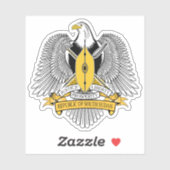 Wapen van de Republiek Zuid-Sudan Sticker (Vel)