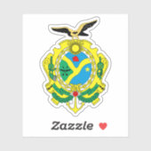 Wapen van de staat Amazonas, Brazilië Sticker (Vel)