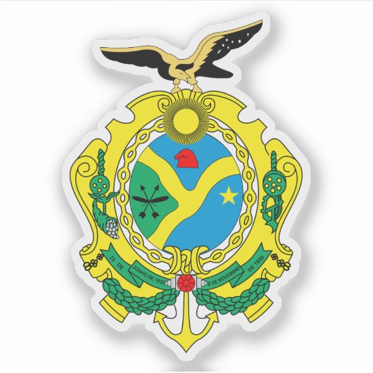 Wapen van de staat Amazonas, Brazilië Sticker (Voorkant)