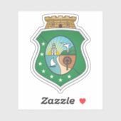 Wapen van de staat Ceará, Brazilië Sticker (Vel)