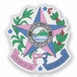 Wapen van de staat Espírito Santo, Brazilië Sticker