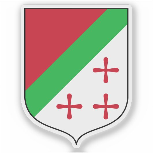 Wapen van de Staat Katanga (1960–1963), DR Congo Sticker (Voorkant)