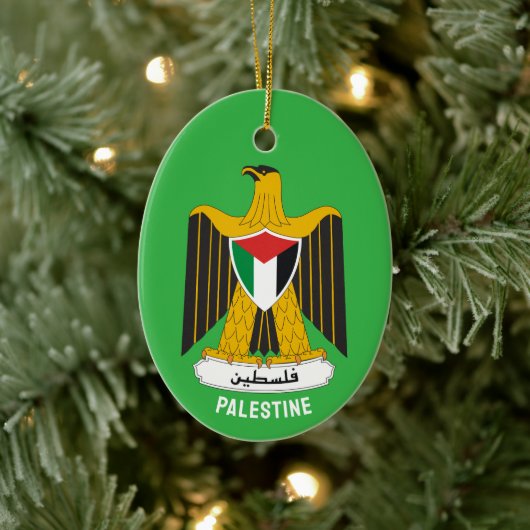 Wapen van de staat Palestina Keramisch Ornament (Boom)