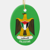 Wapen van de staat Palestina Keramisch Ornament (Achterkant)