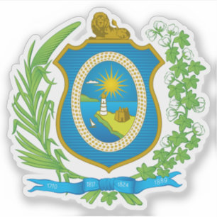 Wapen van de staat Pernambuco, Brazilië Sticker