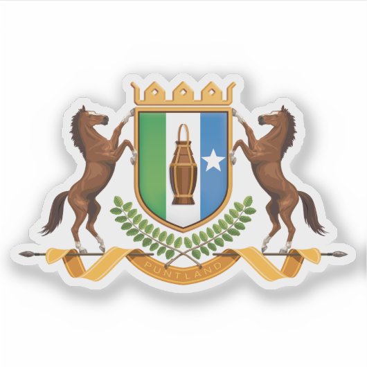 Wapen van de staat Puntland, Somalië Sticker (Voorkant)