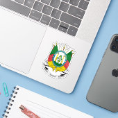 Wapen van de staat Rio Grande do Sul Sticker (Laptop met iPhone)