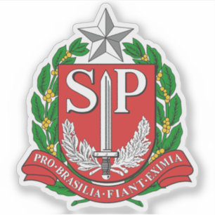 Wapen van de staat São Paulo, Brazilië Sticker