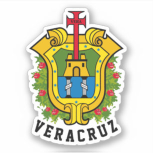 Wapen van de staat Veracruz (Mexico) Sticker
