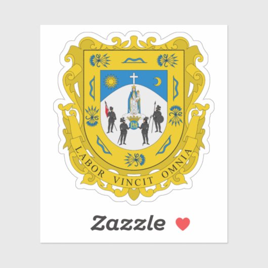 Wapen van de staat Zacatecas, Mexico Sticker (Vel)