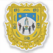 Wapen van de staat Zacatecas, Mexico Sticker (Voorkant)