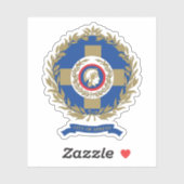 Wapen van de stad Athene, Griekenland Sticker (Vel)