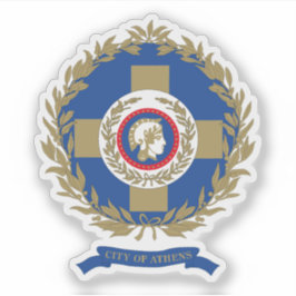 Wapen van de stad Athene, Griekenland Sticker
