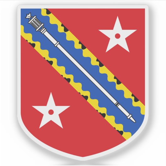 Wapen van de stad Bangor, Gwynedd, Wales Sticker (Voorkant)