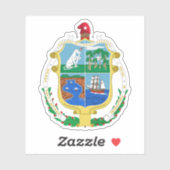 Wapen van de stad Baracoa, Cuba Sticker (Vel)