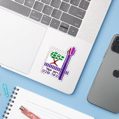 Wapen van de stad Beersjeba, Israël Sticker (Laptop met iPhone)