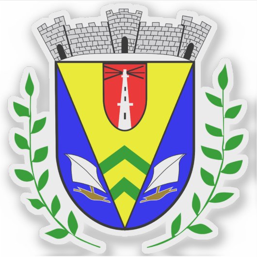 Wapen van de stad Dakar, Senegal Sticker (Voorkant)