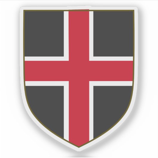 Wapen van de stad Durham, Engeland Sticker (Voorkant)