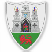 Wapen van de stad Kilkenny Sticker (Voorkant)