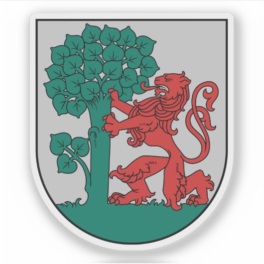 Wapen van de stad Liepāja, Letland Sticker (Voorkant)