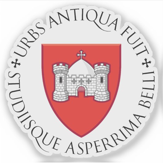 Wapen van de stad Limerick Sticker (Voorkant)