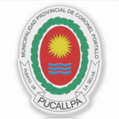 Wapen van de stad Pucallpa, Peru Sticker (Voorkant)