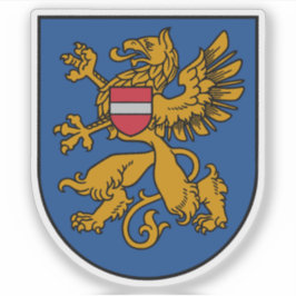 Wapen van de stad Rēzekne, Letland Sticker