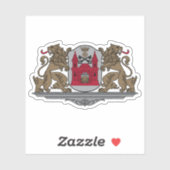 Wapen van de stad Riga, Letland Sticker (Vel)
