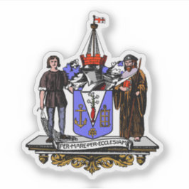 Wapen van de stad Southend-on-Sea, Engeland Sticker