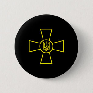 Wapen van de strijdkrachten van Oekraïne Vlag van Ronde Button 5,7 Cm