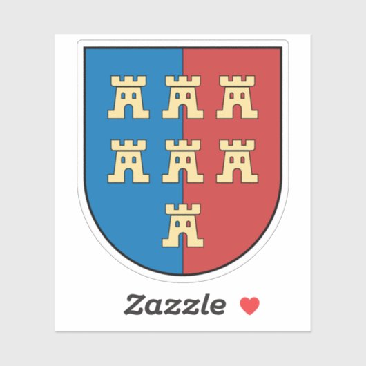 Wapen van de Transylvanische Saksen Sticker (Vel)
