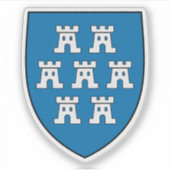 Wapen van de Transylvanische Saksen Sticker (Voorkant)