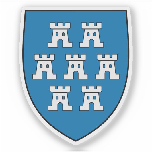 Wapen van de Transylvanische Saksen Sticker (Voorkant)