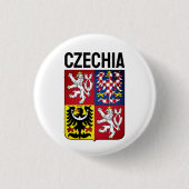 wapen van de Tsjechische Republiek Ronde Button 3,2 Cm (Voorkant)