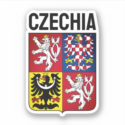 wapen van de Tsjechische Republiek Sticker (Voorkant)