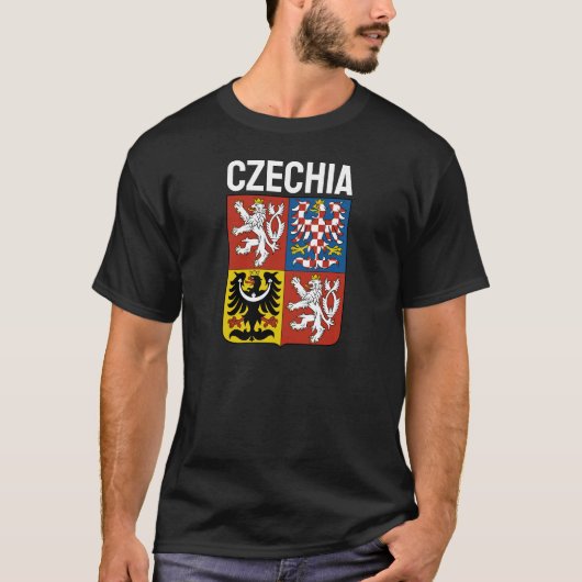 wapen van de Tsjechische Republiek T-shirt (Voorkant)