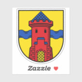 Wapen van Delmenhorst, Duitsland Sticker (Vel)