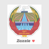 Wapen van Democratisch Kampuchea (1975-1979) Sticker (Vel)