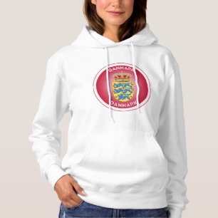 Wapen van Denemarken Cirkelvorm Hoodie