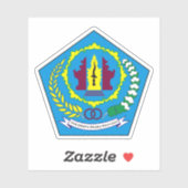 Wapen van Denpasar, Indonesië Sticker (Vel)