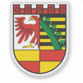 Wapen van Dessau Sticker (Voorkant)