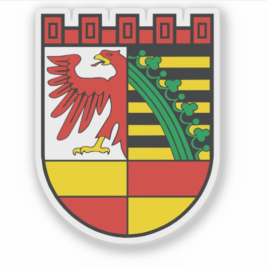 Wapen van Dessau Sticker (Voorkant)