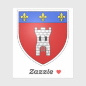 Wapen van Doornik, België Sticker (Vel)